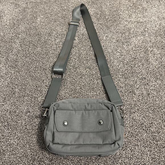 Martha Stewart Crossbody Nylon Bag Blue Gray - Picture 1 of 8